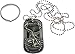 Christian Christ Religion Jesus St Michael Archangel Double Sided Pewter Logo Symbols - All Metal Military Dog Tag Luggage Tag Key Chain Metal Chain Necklace