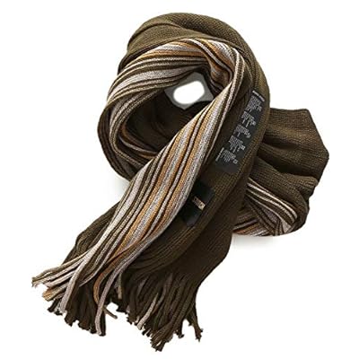 Fancy Stitch Women/Men's Color Block Rib Stripe Knitted Wool Scarf Fancy Stitch Women/Men's Color Block Rib Stripe Knitted Wool Scarf