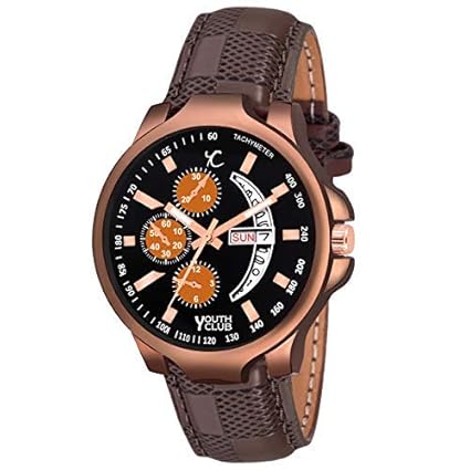 Youth Club DD-209BLKMF New Multi Functioning Attractive Chronograph Watch - for Men