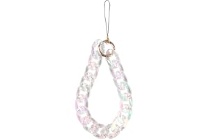 Ellie Rose – Phone Charm Metal Phone Chain Chunky Lanyard Wristlet Bracelet Strap Phone Case Accessories Decoration for Women