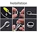Mtlee Ring Size Adjusters for Loose Rings Ring Guard Ring Sizer 16 Pieces in 4 Sizes with Scissor Jewelry Polishing Cloth