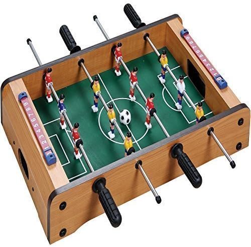 MINI TABLE TOP FOOTBALL FOOSBALL PLAYERS FAMILY GAME TOY KIDS PLAY SET XMAS GIFT