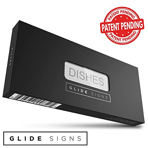 Glide Signs Dishwasher Clean Dirty Sign Premium Metal