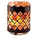 CRYSTAL DECOR Himalayan Pink Salt Lamp Basket & Dimmer Cord Bulb