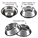 Stainless Steel Pet Bowls with Non Slip Rubber Bottom for Dogs and Cats-Feeder Dish for Food and Water- Set of 2, 16 Oz Each By PETMAKER