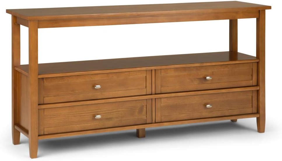 Best Honey Brown Console Sofa Table