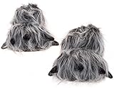 Fuzzy Bear Feet Slippers Womens & Mens, Funny