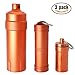 PPFISH Military Grade Air-tight EDC Accessory Case, Waterproof Pill Fob Capsule/match Case Battery Holder Case, Outdoor Survival Storage Container Dry Box (pack of 3)