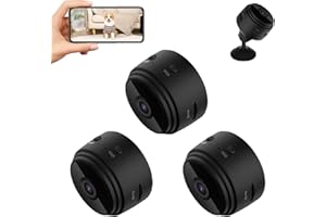 Hidden Camera 1080P WiFi, Mini 1080p HD Wireless Magnetic Security Camera, Small Security Camera Wireless Hidden for Home, In