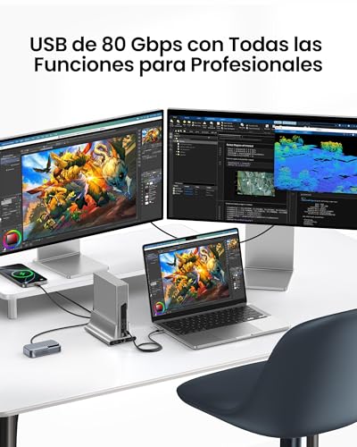 SilklandCable USB4 80Gbps para Thunderbolt 5 [Certificado USB-IF] - Ancho de Banda 120Gbps para 16K/Doble 8K, Carga 240W, 1m Compatible con Thunderbolt 4, MacBook M4 Pro, iPhone 17/16, SSD