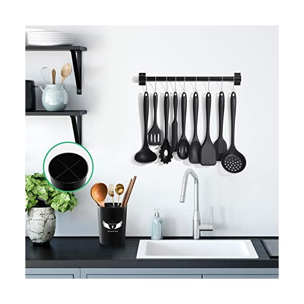 Kitchen-Cooking-Utensils-Set-with-Holder-Oudekay-48-Pack-Silicone-Cooking-Utensils-for-Nonstick-Cookware-Heat-Resistant-Spatula-Set-Dishwasher-Safe-Kitchen-Gadgets-Cookware-Tool-Set Kitchen Cooking Utensils Set with Holder, Oudekay 48 Pack Silicone Cooking Utensils for Nonstick Cookware Heat Resistant…