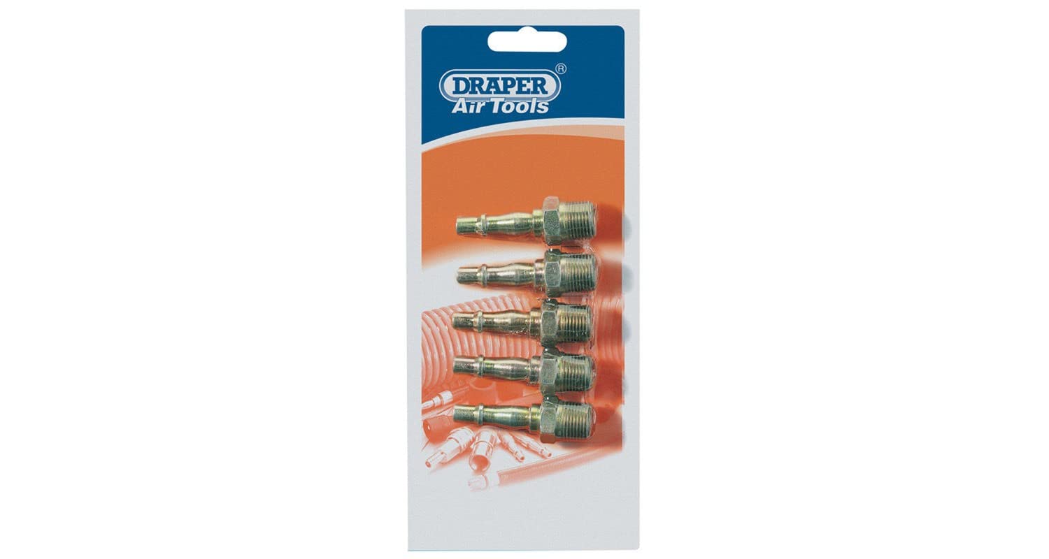 Draper 25835 3/8-Inch BSP Male Thread PCL Air Line Adaptor