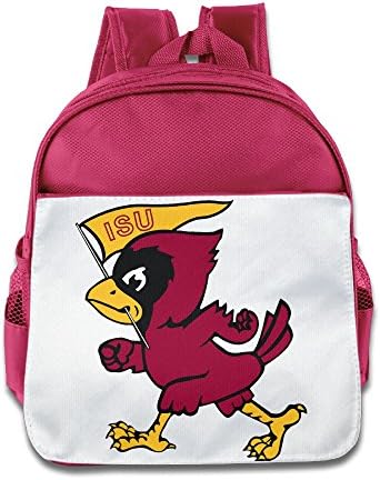 Custom Iowa State University Kids Children School Bag Backpack For 1-6 Years Old Pink