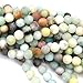 Tacool 5 Strands Round 6mm Gemstone Beads Aventurine Amazonite, Zebra Jasper Agate for Jewelry DIY Making Loose Beads