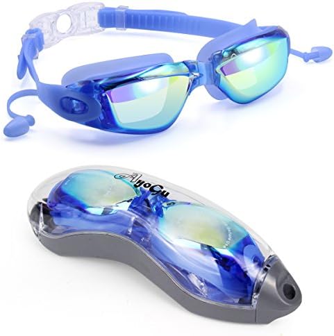 AYOGU Swim Goggles,Swimming Goggles Professional Clear Vision Anti Fog No Leaking UV With Professional Protective Triathlon Swim Goggles, For Adult Men Women Youth Kids Child,12 choices