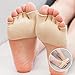 LOHOME Toe Socks Pack of 4, Cotton Non-Slip Women's Toe Toppers Socks No-Show Half Socks