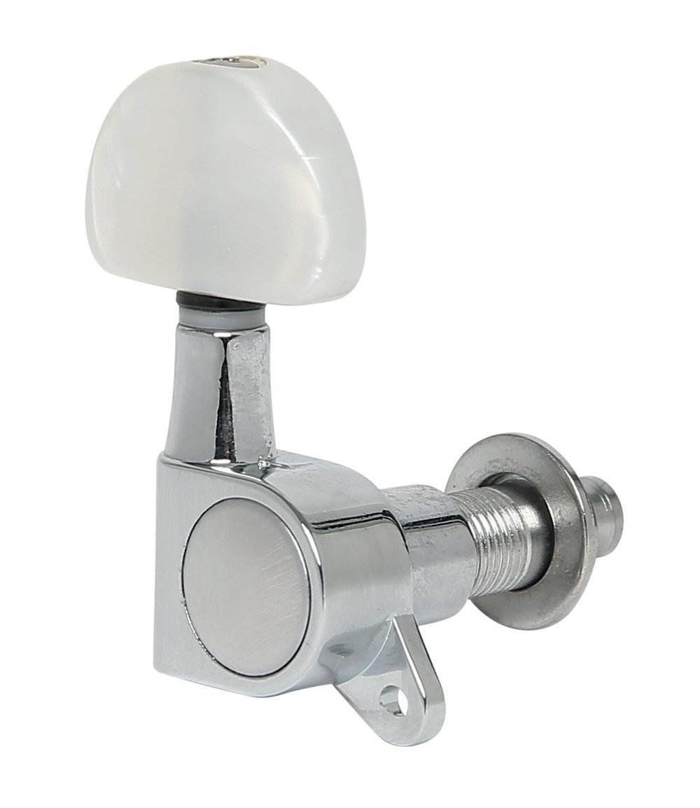 GEWA machine heads guitar, large Grover perloid button, angle 135°