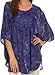 Sakkas Cleeo Long Wide Tie Dye Lace Embroidered Sequin Poncho Blouse Top Cover Up