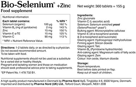 Pharma Nord Bio Selenium and Zinc 360 Tablets, 360 count (Pack of 1) - Image 3