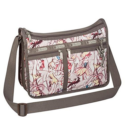 LeSportsac Deluxe Everyday Bag w Charm, Tink Marc Davis Large