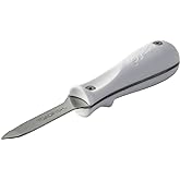 Toadfish Oyster Shucking Knife, Professional Stainless Steel Shucker Tool | Thick rust-resistant blade for large Gulf oysters, bent tip, ergonomic slip-resistant grip, restaurant and raw bar shucking