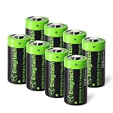 Enegitech Rechargeable CR123A Lithium Batteries 3.7V 750mAh for Arlo Cameras(VMC3030 VMK3200 VMS3330 3430 3530) Flashlight Security System - 8 Pack