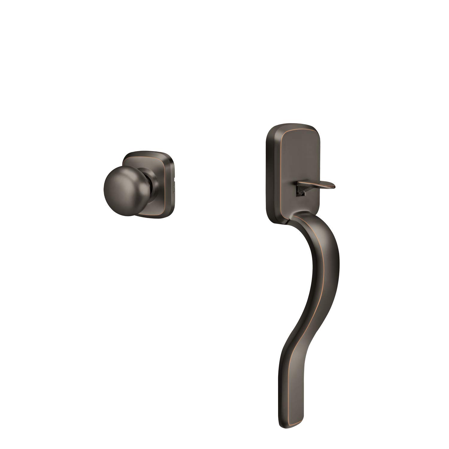 Photo 1 of Yale Security D7806K36K01 Ridgefield Cambridge Interior Knob, Oil Rubbed Bronze Passage Handleset, Oil-Rubbed Bronze