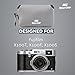 MegaGear Fujifilm X100F, X100T, X100S Ultra Light Neoprene Camera Case, with Carabiner - Gray - MG1095