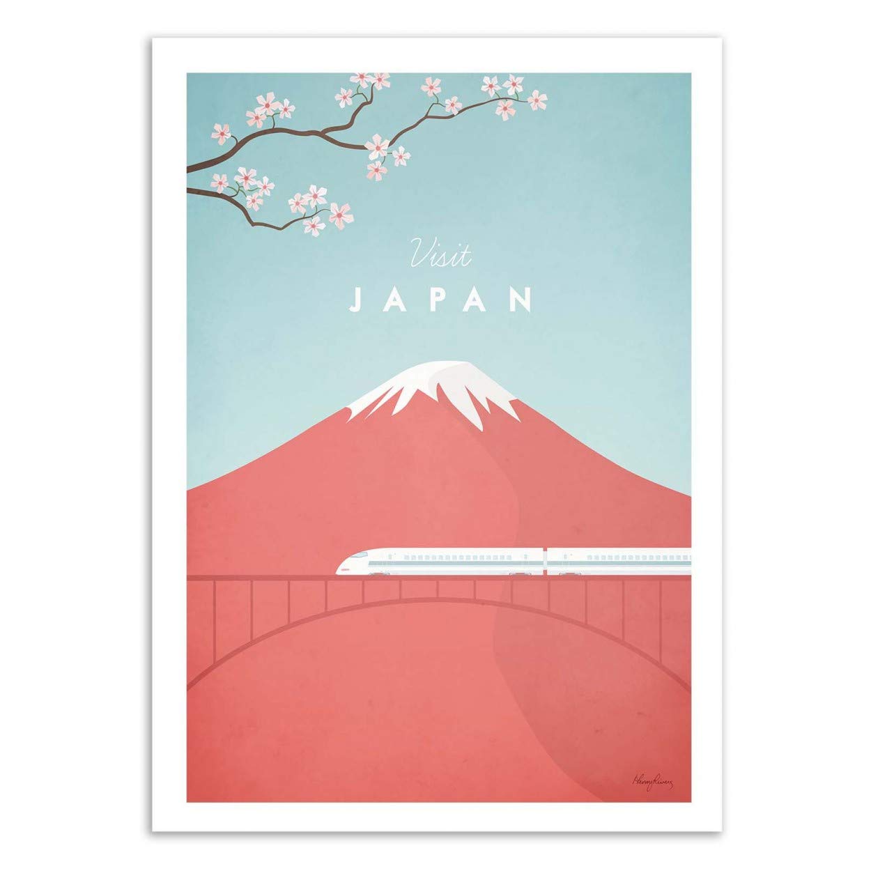 Wall Editions Art-Poster - Visit Japan - Henry Rivers