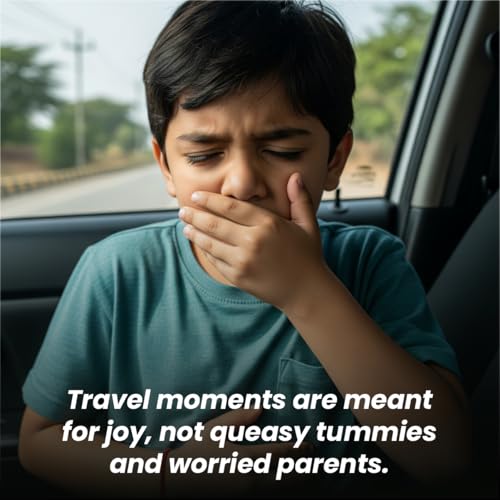 Travel Ease Junior Kids Roll-On | Anti-Nausea Aromatherapy for Motion Sickness and Vomiting | for Car, Sea, Air Travel |All-Natural Non Drowsy
