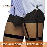 Shirt Stays for Men Adjustable Shirt Garter Suspender Belts for Police Military