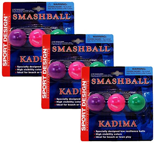 Sport Design Replacement Beach Balls for Beachball Smashball Kadima Watercolors, Set of 9