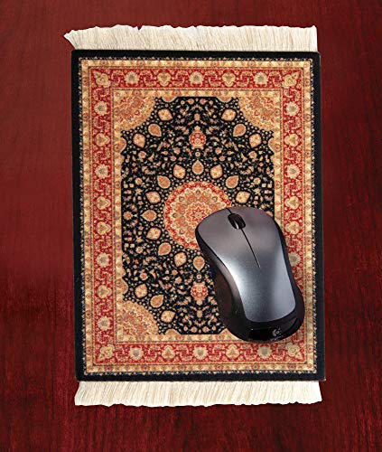 Beautiful Persian Rug Mouse Pad, Office Decor Desktop Oriental Rug, Computer Mousepad, Persian Desk Rug Coaster Mouse Pad