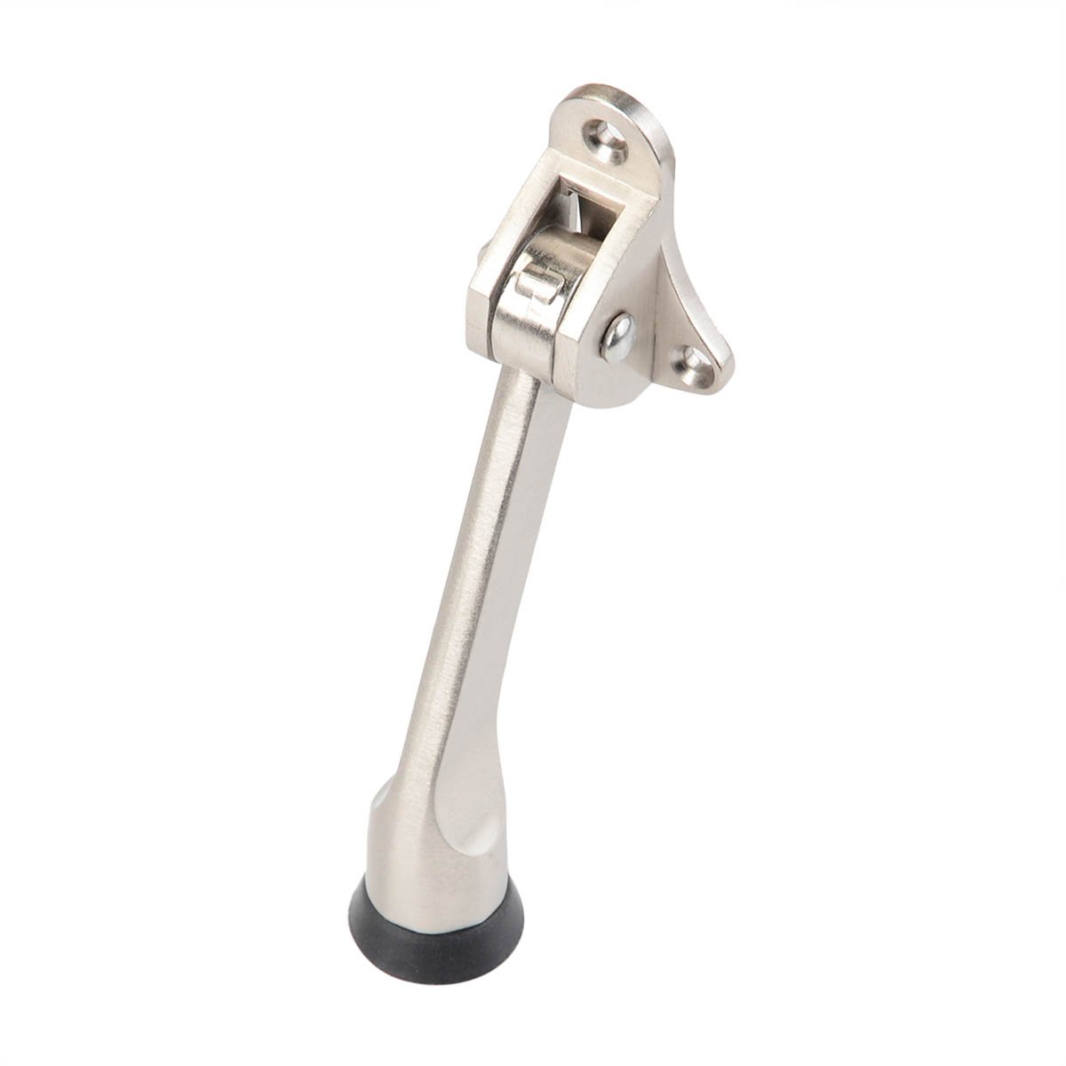 Idealeben Door Stops Foot Pedal Door Stop Metal Doorstops Rubber NonSlip Door Stopper Silver [1