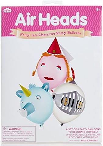 NPW Gifts Air Heads Fairytale Stickers for Balloons