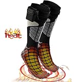 Heated Electric Warm Thermal Socks – Battery Operated Winter Foot Warmers For Adults Men & Women, Warming Socks Get Toes Warm In Cold Weather Outdoors Or Indoors - Patterns and Colors Will Vary