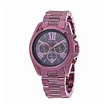 Michael Kors Women's 'Bradshaw' Quartz Stainless Steel Casual Watch, Color Purple (Model: MK6398)