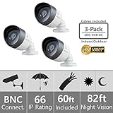 (Set of 3) SDC-9441BC Samsung 1080P Bullet Cameras with 60ft Cables Supported on SDH-C75100, SDH-C75080, and SDH-C74040