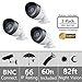 (Set of 3) SDC-9441BC Samsung 1080P Bullet Cameras with 60ft Cables Supported on SDH-C75100, SDH-C75080, and SDH-C74040