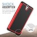 Sony Xperia C5 Ultra Case, MoKo [Shock Absorption] Slim Dual Layer Protective Case with Soft Silicone Bumper and Rigid PC Back Cover for Sony Xperia C5 Ultra 6.0 Inch (2015) - Red