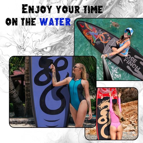 FEATH-R-LITE Tabla de Paddle Surf Inflable Multifuncional con Bomba Manual, Mochila Sup, Correa, Remo Ajustable, para Adultos de Todos los Niveles de Habilidad