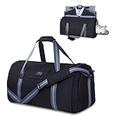 GOOSERIDE Garment Duffle Bags for Travel - Foldable Suit Travel Bag, Convertible 2 in 1 Carry On Garment Bag, Fold Out Suit Luggage Bags, Airline Approved Garment Bag for Hanging Clothes