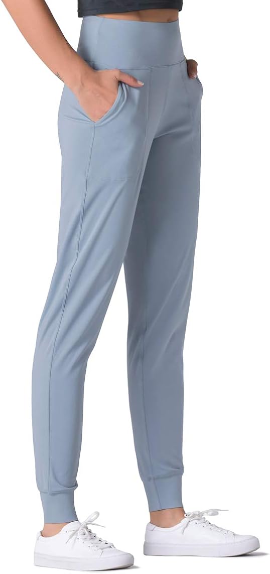 Dragon Fit Joggers for Women with Pockets,High Waist Workout Yoga Tapered Sweatpants Women's Lounge Pants: Clothing
