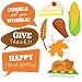 TINKSKY Thanksgiving Photo Booth Props Happy Thanksgiving Day Photo Prop Kit Decorations DIY Attached to Stick 34pcs