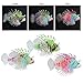 UEETEK Aquarium Fish Tank Decorations, Silicone Lionfish Fake Fish Floating Decorations Ornament Glow-Pack of 3