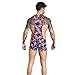 F plus R Men's High Waist American Flag Wrestling Singlet Bodywear Uniform