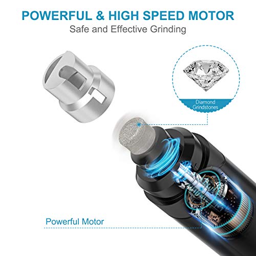 image for oneisall Dog Nail Grinder - Upgraded 2 Speed Quiet USB Rechargeable Pr