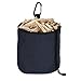 VEAMOR Clothespins Bag Hanging Clothesline Peg Organizer Storage Bags,Dust-Proof (Dark Blue)