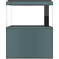 LYPHARD AQUARIUMS All in One Aquarium, 135 Gallon Ultra Clear Fish Tank and Sump Filtration System, Complete Saltwater Aquarium Set with Triple Door Cabinet Stand, Green