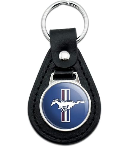 FORD MUSTANG KEYCHAIN 2 PACK FOB LOGO BLACK | #1787799159
